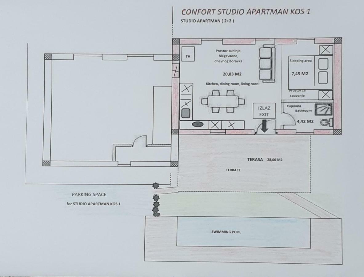 Villa Kos Lupoglav  Eksteriør billede